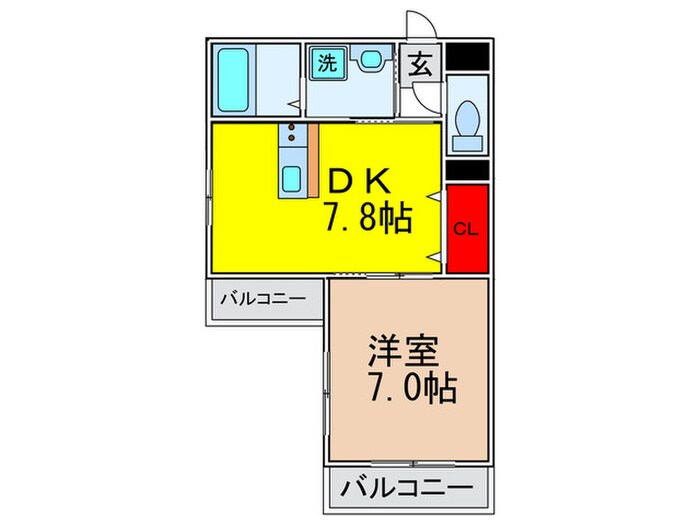 グランヴェール緑地の物件間取画像