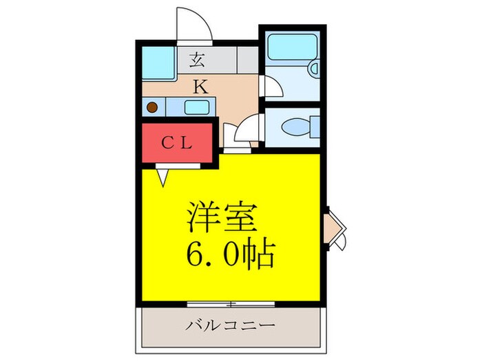 シャンブル南春日丘の物件間取画像