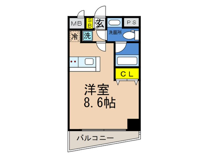 ｱﾄﾞﾓﾘﾓﾄ元町通の物件間取画像