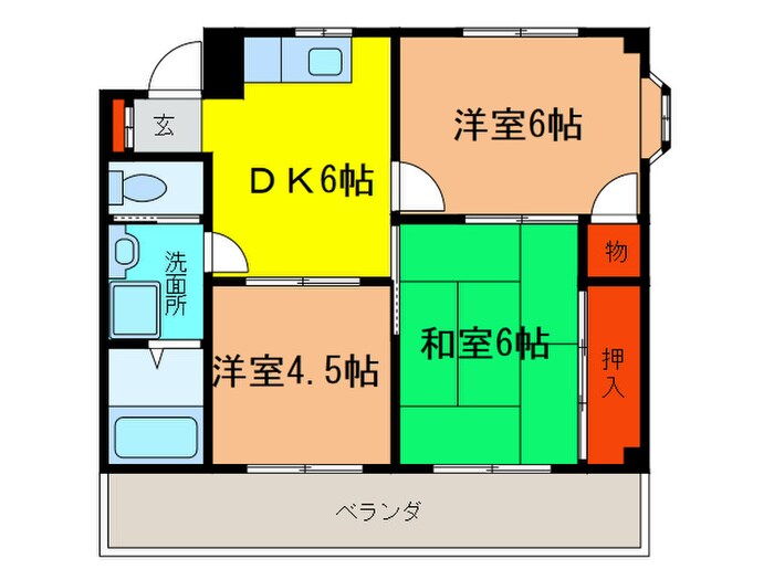 マナスハイツの物件間取画像