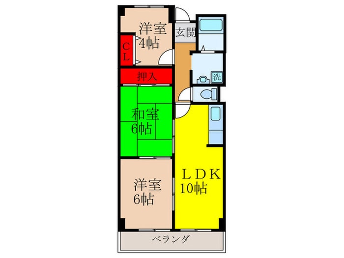 グリーンヒル池田の物件間取画像