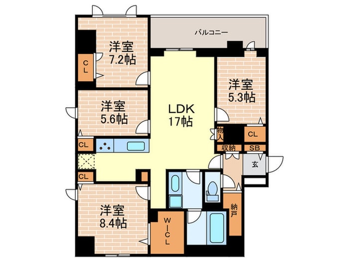 仮)さくら夙川　神楽町ﾌﾟﾛｼﾞｪｸﾄの物件間取画像