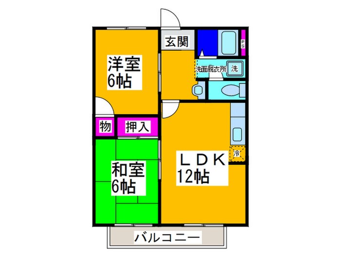 ハイツ桂の物件間取画像