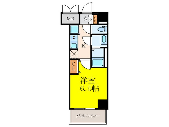 アルティザ江坂（501）の物件間取画像