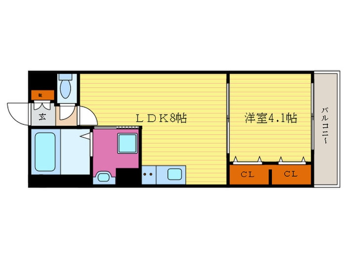 リバーサイド桂　弐番館の物件間取画像