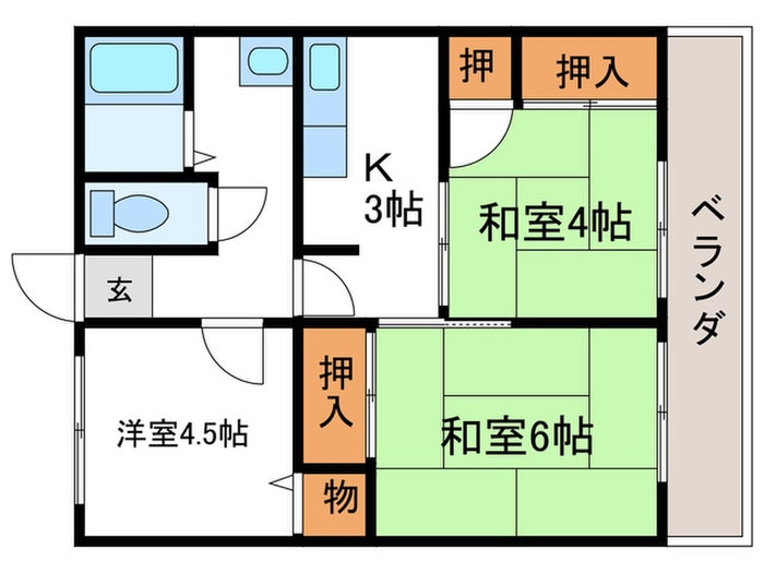 ＯＮコーポの物件間取画像