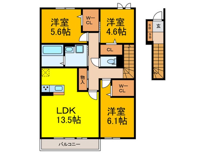 メゾン・ド・五条宮の物件間取画像