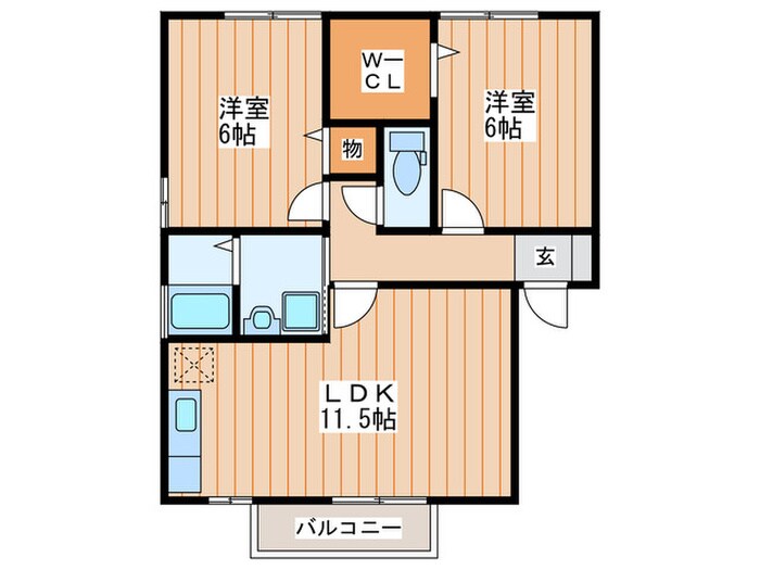 ソフィアコ－トＡ棟の物件間取画像