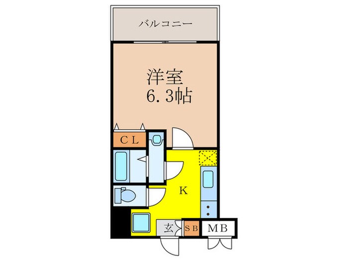 MELDIA　CREST　TAPP新大阪WESTの物件間取画像