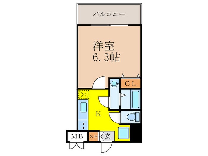 MELDIA　CREST　TAPP新大阪WESTの物件間取画像