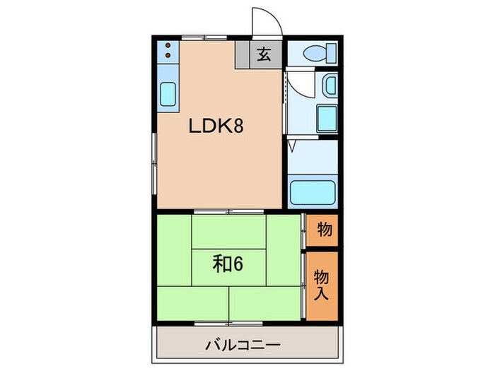 メゾン桜木B棟の物件間取画像