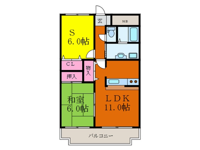 ｾﾚﾌﾞﾗ-ﾙ摂津の物件間取画像