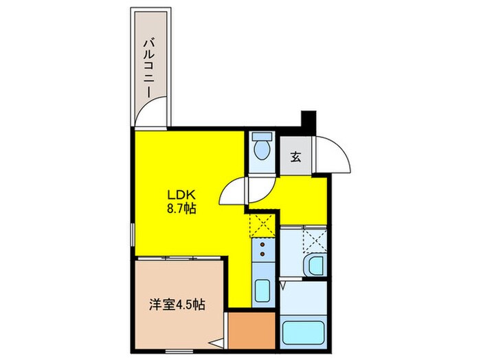 フジパレス野崎Ⅱ番館の物件間取画像
