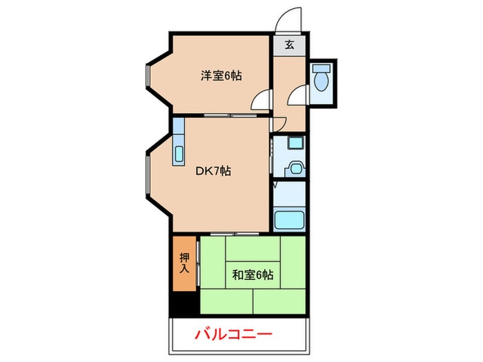 エステ－ト高安の物件間取画像