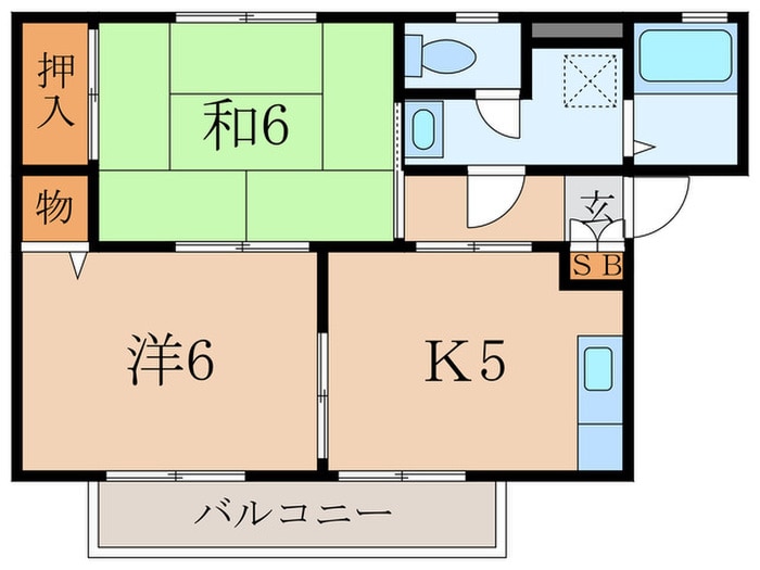 グレ－プヴァイン南台の物件間取画像