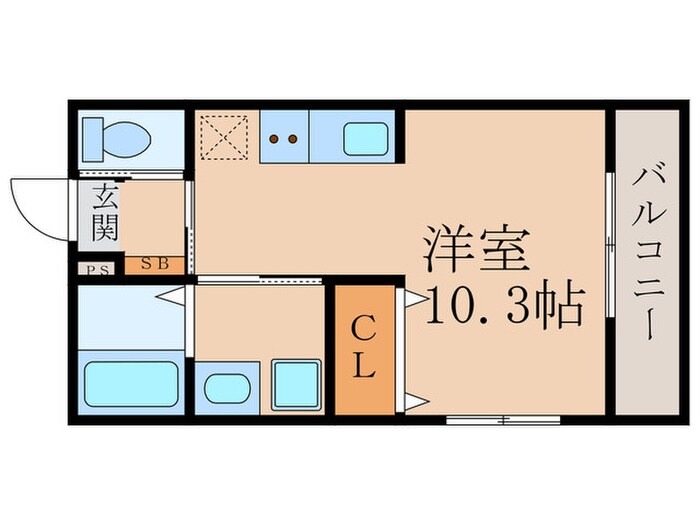 メゾン・ソレイユ稲荷の物件間取画像