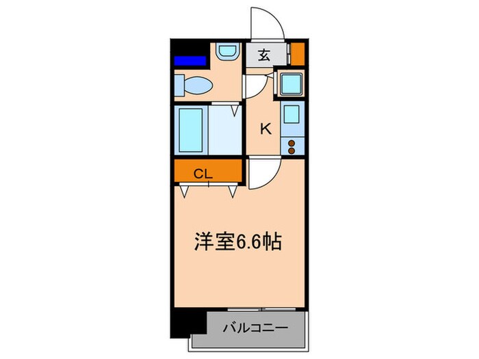 ｱｸｱﾌﾟﾚｲｽ京都御所ノ内（701）の物件間取画像