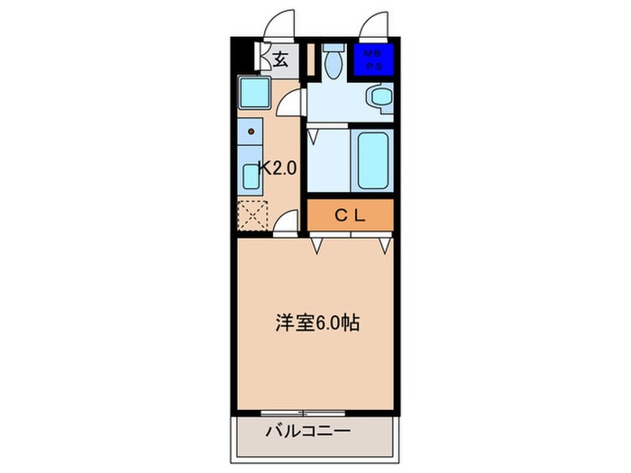 ウィンズコート天神橋の物件間取画像