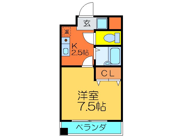 アレイコートの物件間取画像