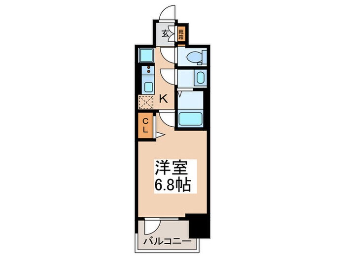 ﾌﾟﾚｻﾝｽ大国町ｱﾄﾞﾛｯｿ(1006)の物件間取画像