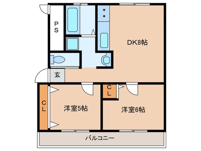 高津橋農住団地D棟の物件間取画像