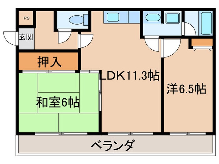 パークコート三反田の物件間取画像