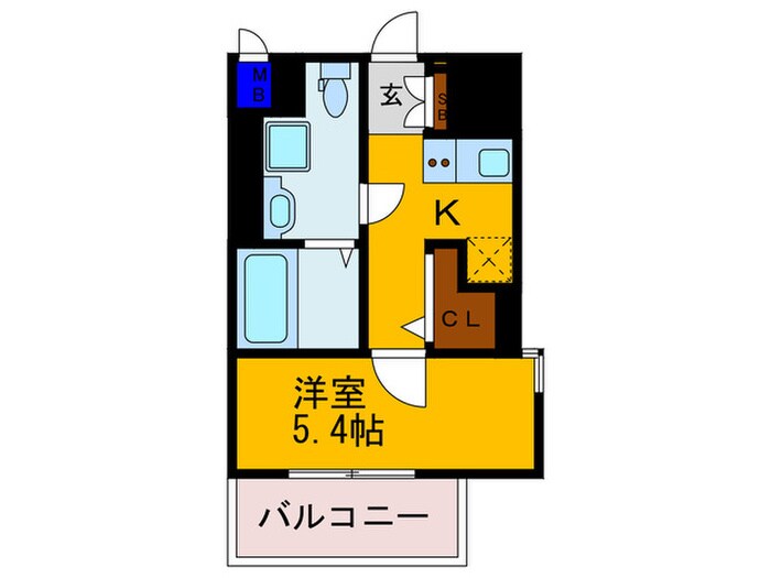 Grandi Utsubo Parkの物件間取画像