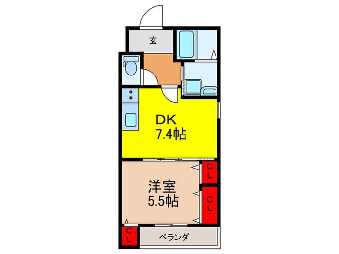 フジパレス花園Ⅰ番館の物件間取画像