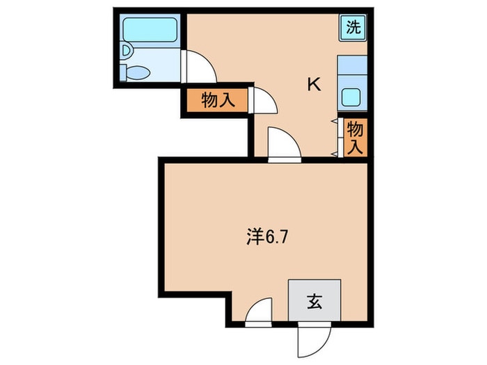 シャトー朝霧の物件間取画像