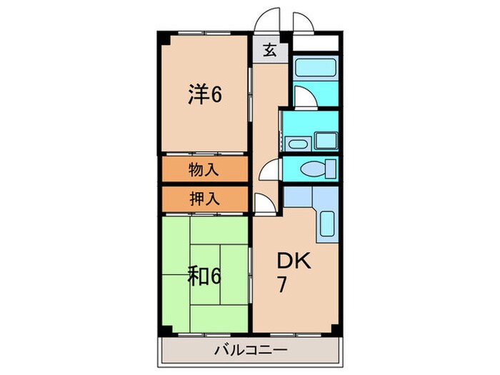 エスポワ－ルコナカビルの物件間取画像