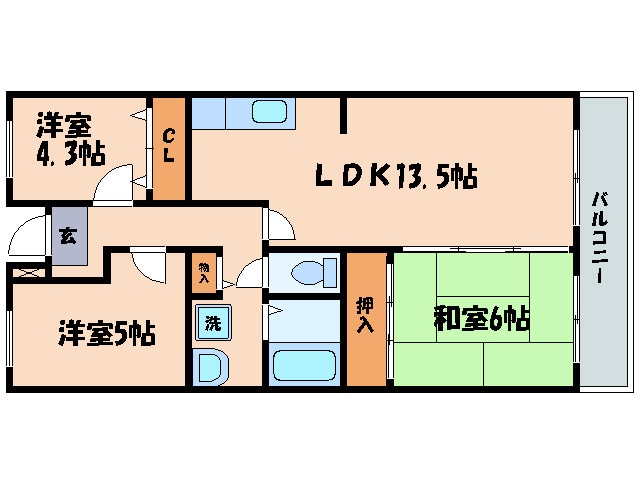 リヴァ－ジュ瀬田の物件間取画像