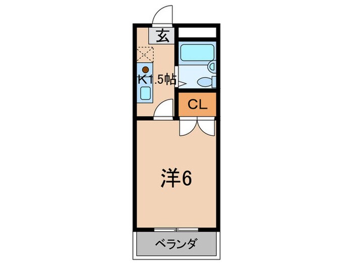 川西高田マンションの物件間取画像