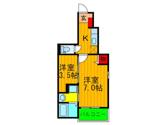 ココットルーチェＭ＆Ｋの物件間取画像