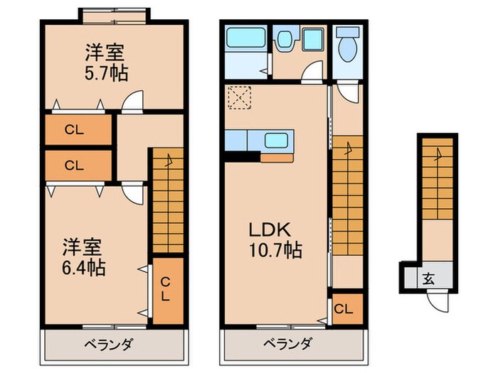 レイクパレットの物件間取画像