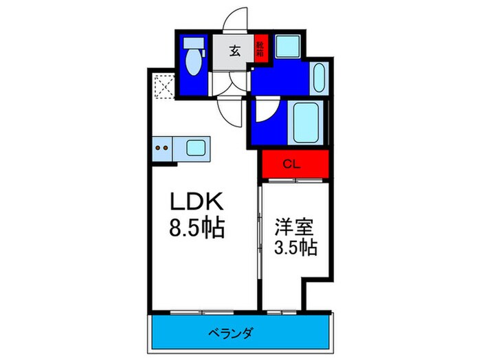 仮)ｸﾞﾗﾝﾊﾟｼﾌｨｯｸ東今里innovationの物件間取画像