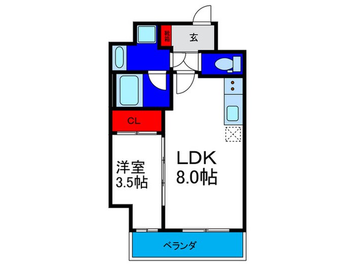 ｸﾞﾗﾝﾊﾟｼﾌｨｯｸ東今里innovationの物件間取画像