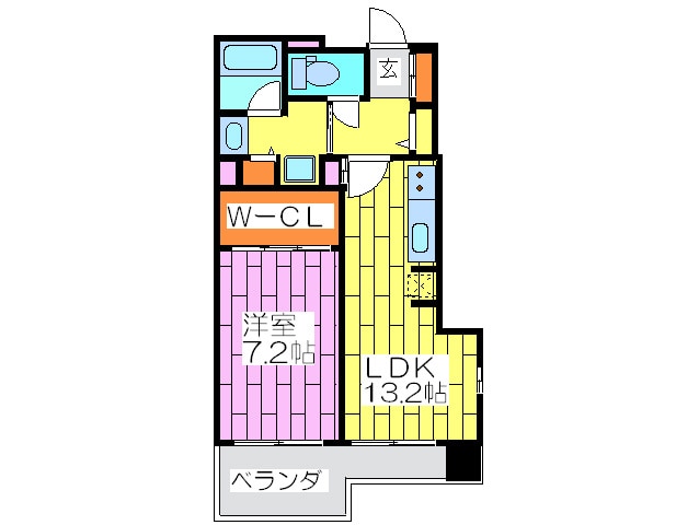 ＢＲＡＶＩ南堀江の物件間取画像