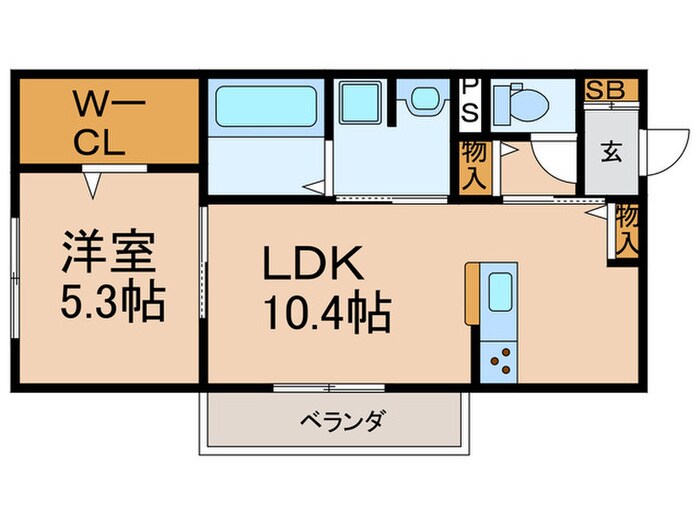 SinfariaYUZATO　B棟の物件間取画像