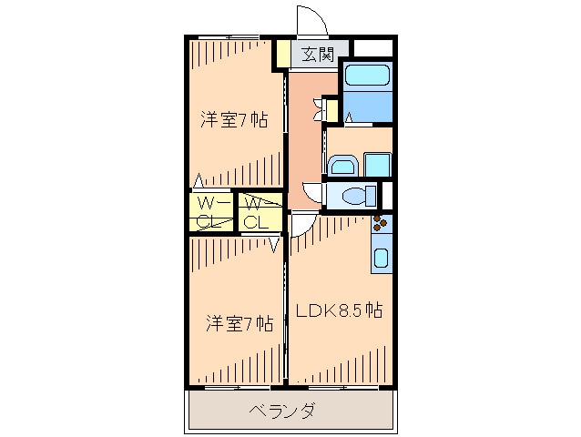 La Foret Hachizukaの物件間取画像