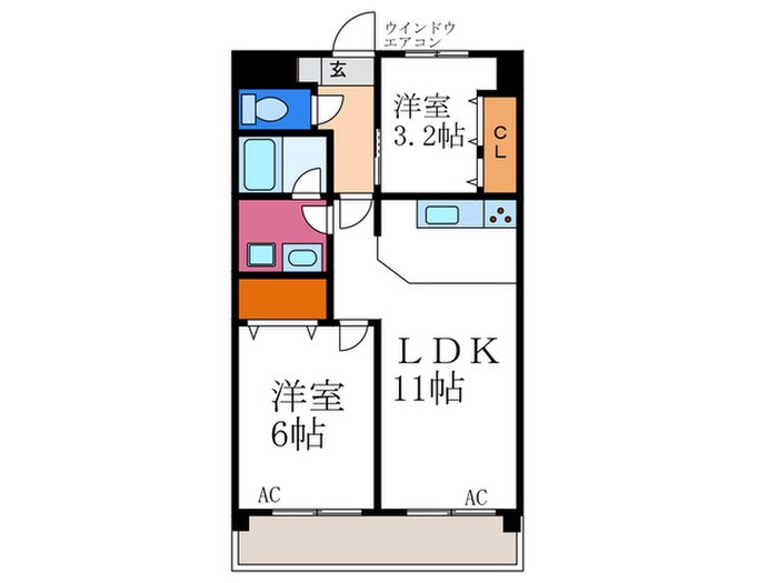 ルミエ－ル出町柳（３０４）の物件間取画像