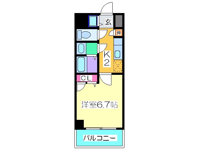 シヤルマン・フジ大阪城南の物件間取画像