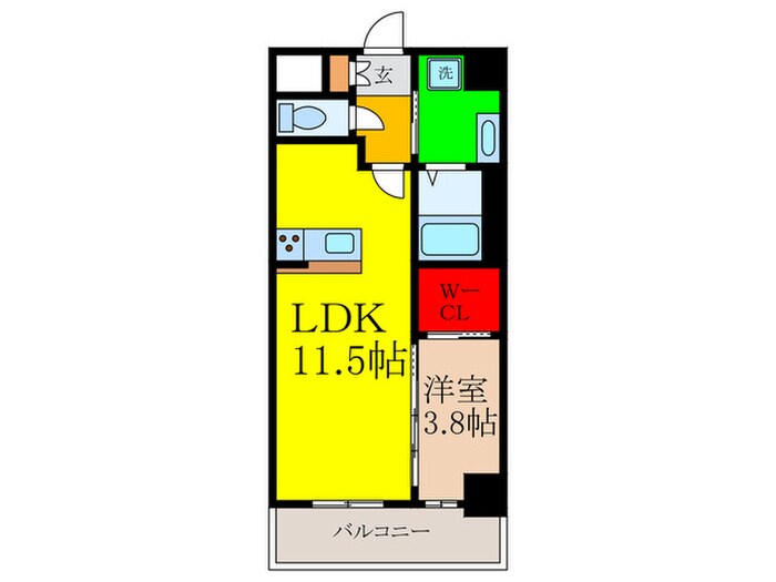 グランコート茨木永代町の物件間取画像