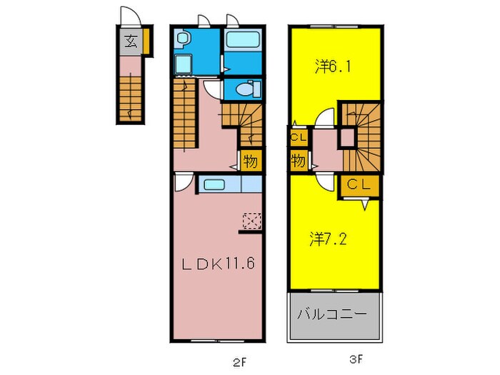メゾン－１５の物件間取画像