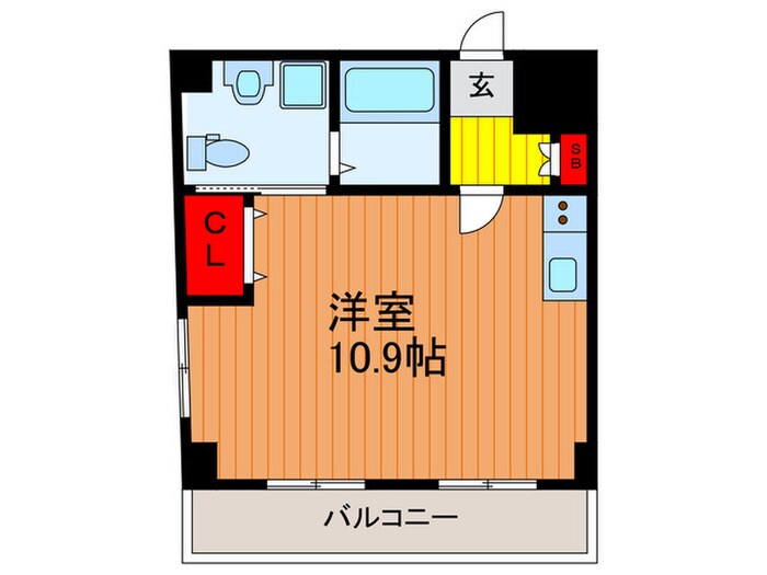 シャンブル門真の物件間取画像