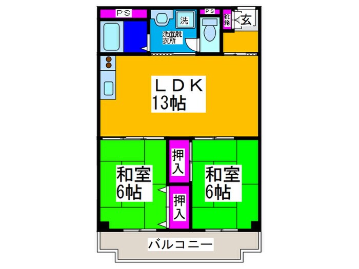 ＫＲグランドインの物件間取画像