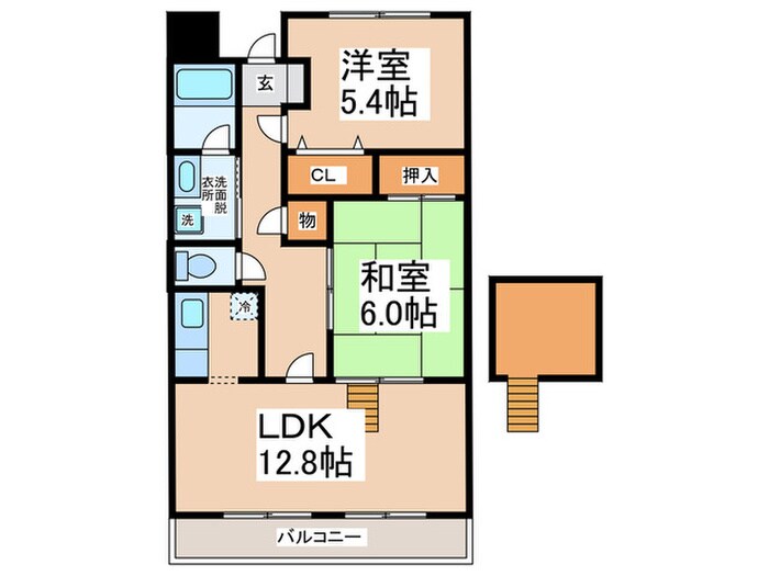 オリーブ阪南の物件間取画像