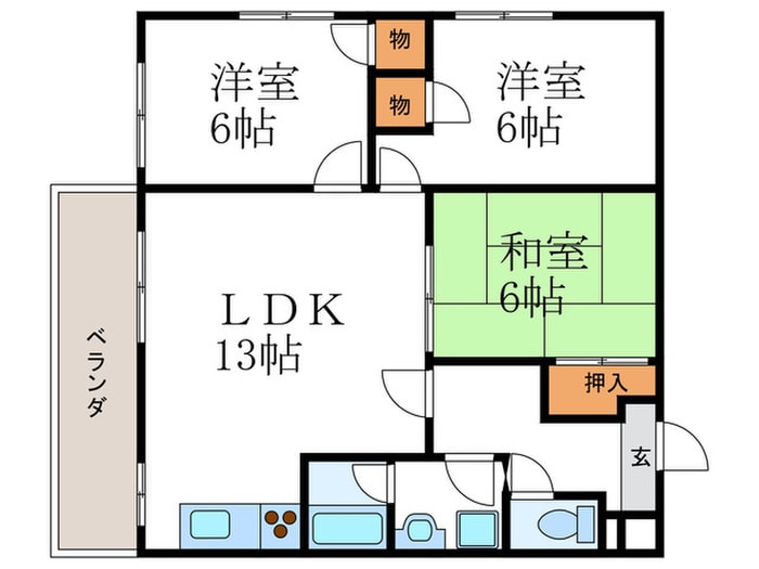 パラッツオ桂の物件間取画像