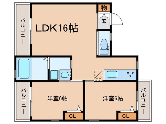 呉ビルの物件間取画像