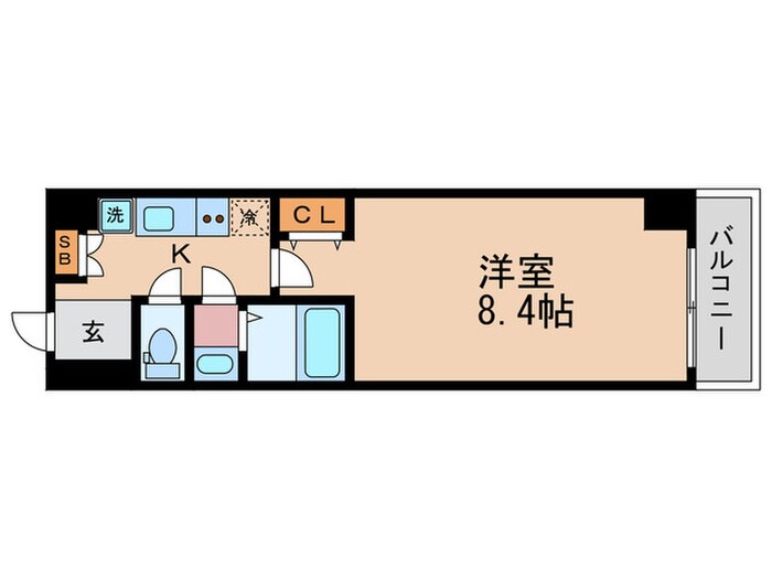 ウインドベル二条駅の物件間取画像