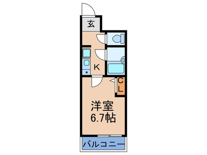 リーガル西天満（305）の物件間取画像